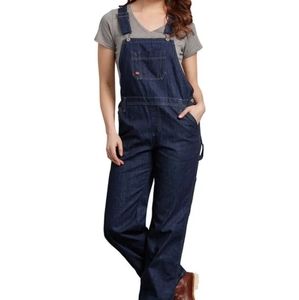 Women's Bib Overalls, Dark Indigo